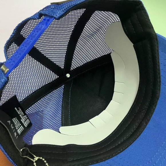 AMIRI Fashionable Star Embroidered Sun Hat-Blue